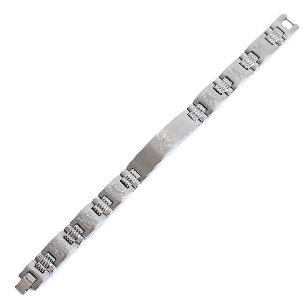 Chelsea FC Lion Link Bracelet - Buy Stainless Steel at GiftMasters.co.uk
