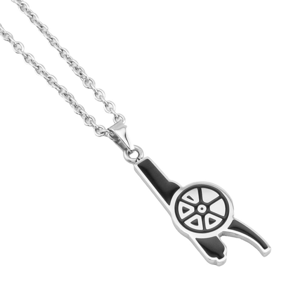Arsenal FC Colour Cannon Pendant & Chain - Buy Stainless Steel at GiftMasters.co.uk