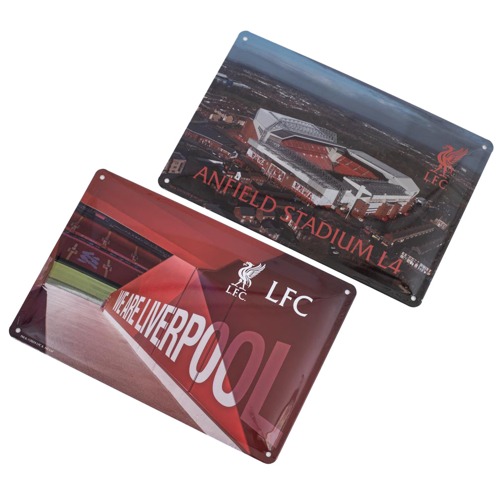 Liverpool FC 2pk Stadium Sign - Buy Metal Signs at GiftMasters.co.uk