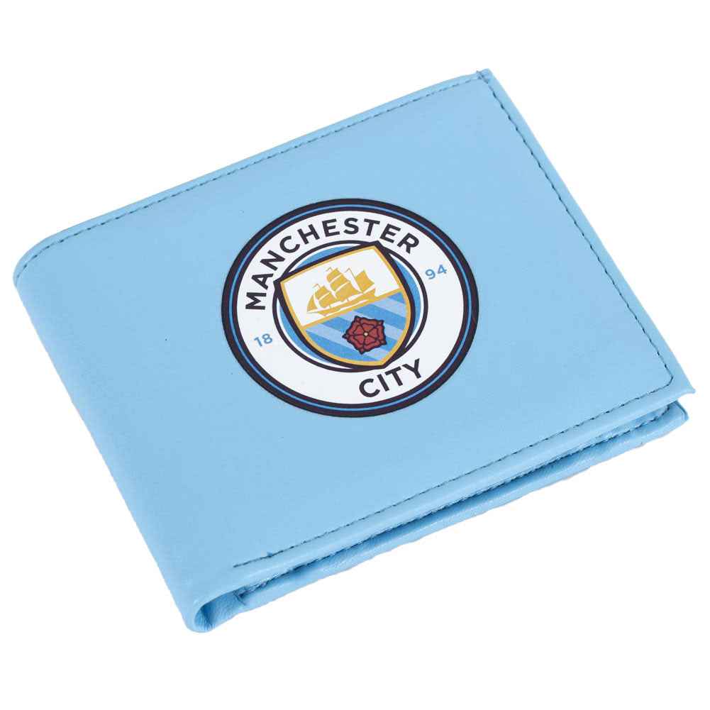 Manchester City FC Coloured PU Wallet - Buy Wallets & Purses at GiftMasters.co.uk