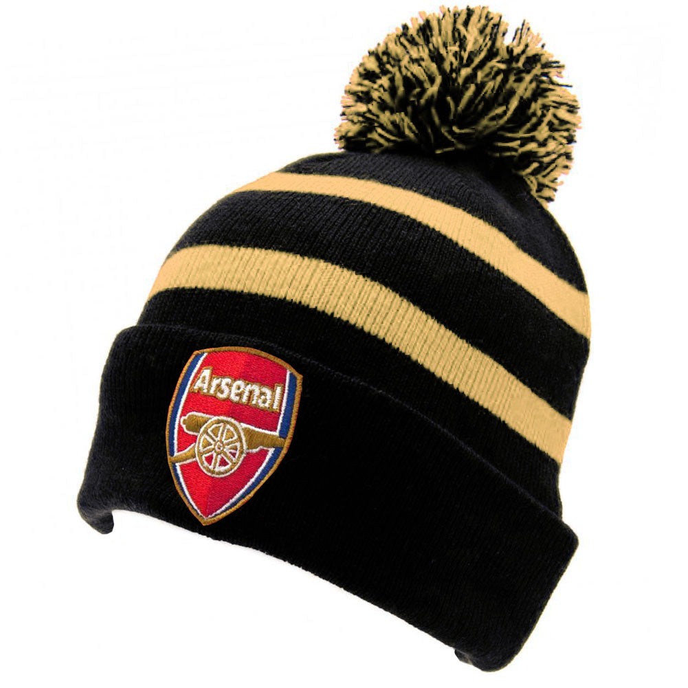Arsenal FC Black Breakaway Ski Hat - Buy Knitted Hats at GiftMasters.co.uk