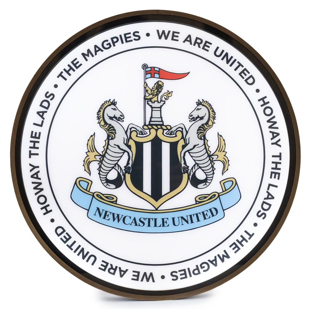 Newcastle United FC 12 Inch LED Wall Light - Buy Lighting at GiftMasters.co.uk