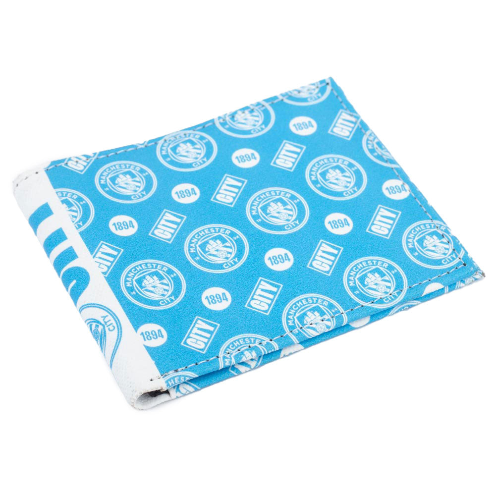 Manchester City FC Coloured Icon Wallet - Buy Wallets & Purses at GiftMasters.co.uk
