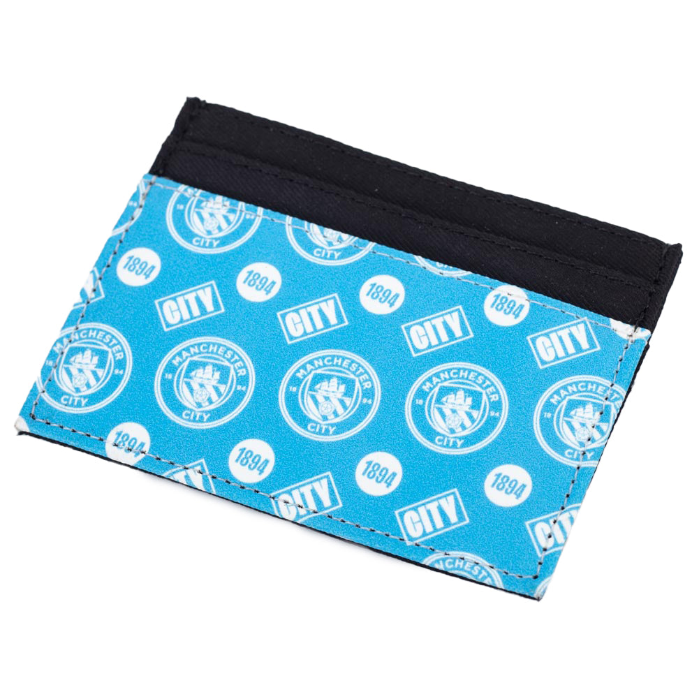 Manchester City FC Coloured Icon Card Holder - Buy Wallets & Purses at GiftMasters.co.uk