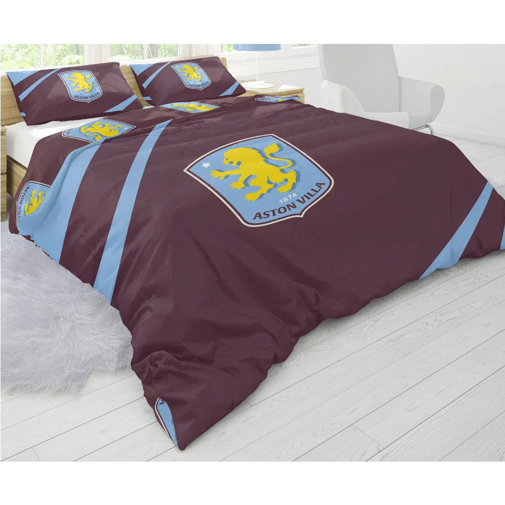 Aston Villa FC Double Duvet Set - Buy Bed Linen at GiftMasters.co.uk