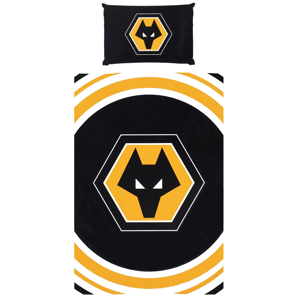 Wolverhampton Wanderers FC Pulse Single Duvet Set - Buy Bed Linen at GiftMasters.co.uk