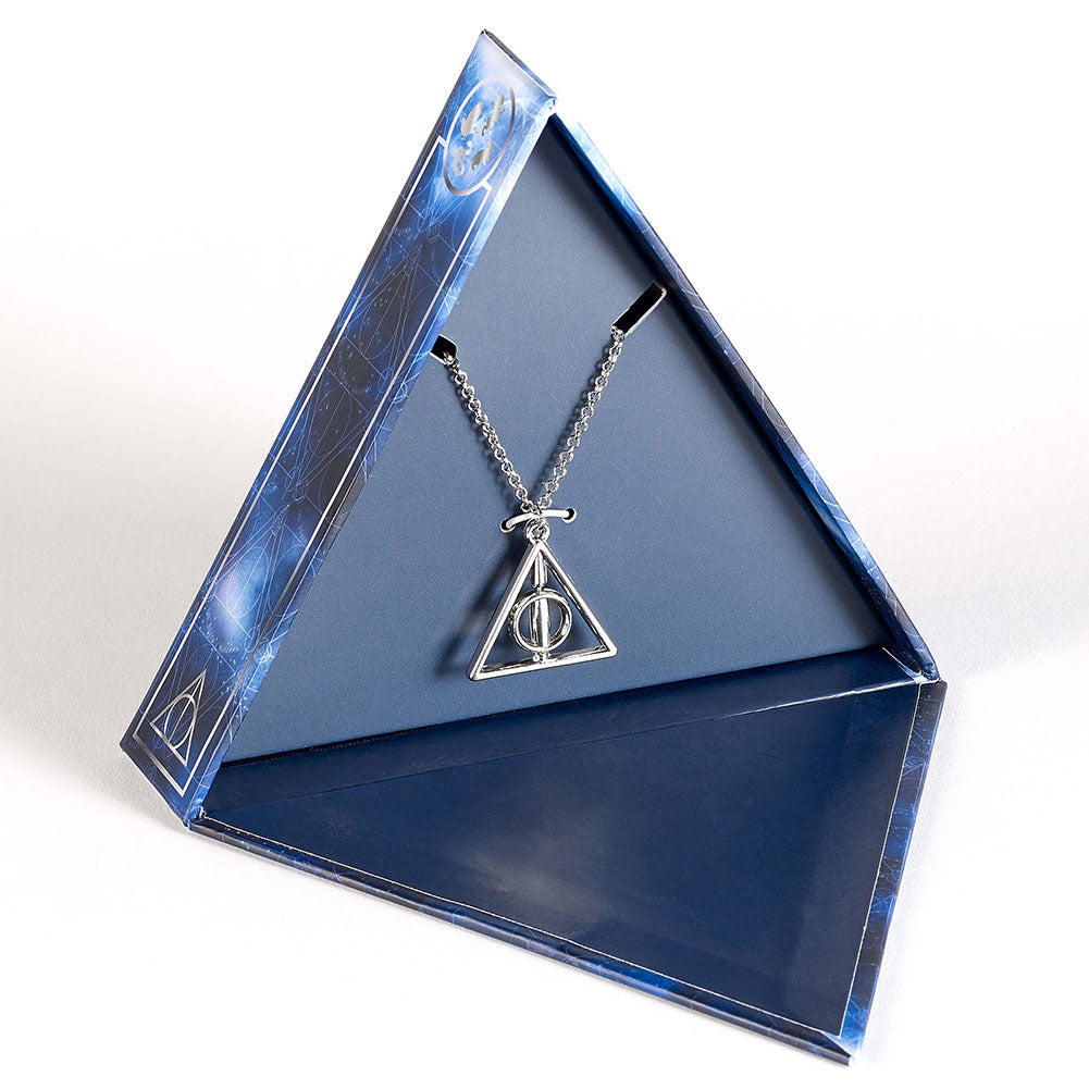 Harry Potter Spinning Deathly Hallows Necklace Gift Box - Buy  at GiftMasters.co.uk