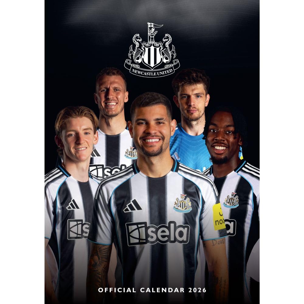 Newcastle United FC A3 Calendar 2026 - Buy Calendars & Diaries at GiftMasters.co.uk