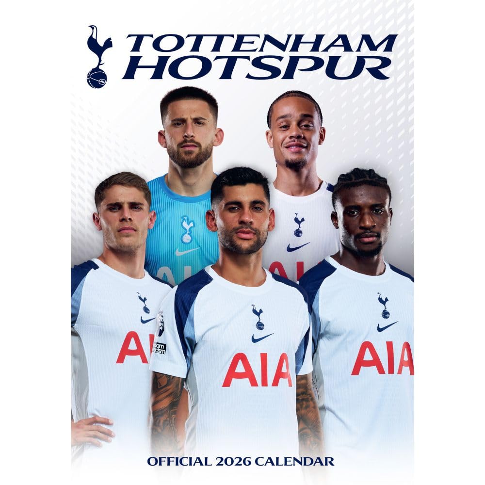 Tottenham Hotspur FC A3 Calendar 2026 - Buy Calendars & Diaries at GiftMasters.co.uk
