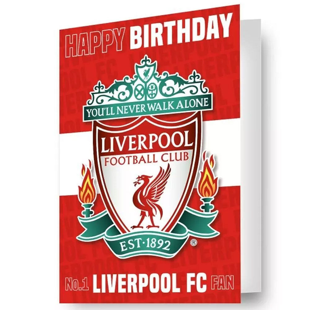 Liverpool FC 3D Lenticular Birthday Card - Buy Cards & Gift Wrap at GiftMasters.co.uk