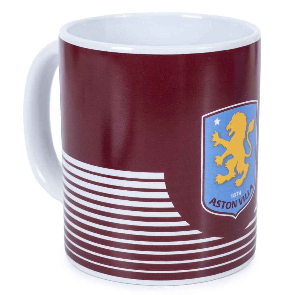 Aston Villa FC Linea Mug - Buy Standard Mugs at GiftMasters.co.uk