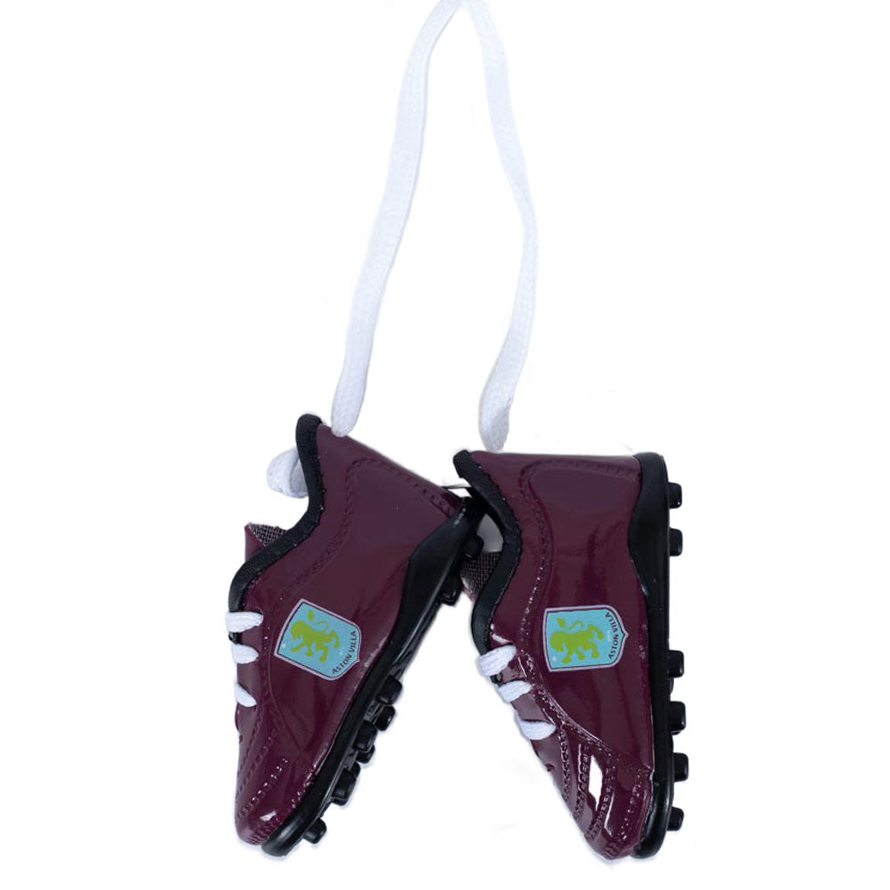 Aston Villa FC Mini Football Boots - Buy Hang Ups & Stickers at GiftMasters.co.uk