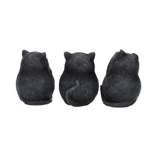 Three Wise Fat Cats 8.5cm Ornament - GiftMasters.co.uk