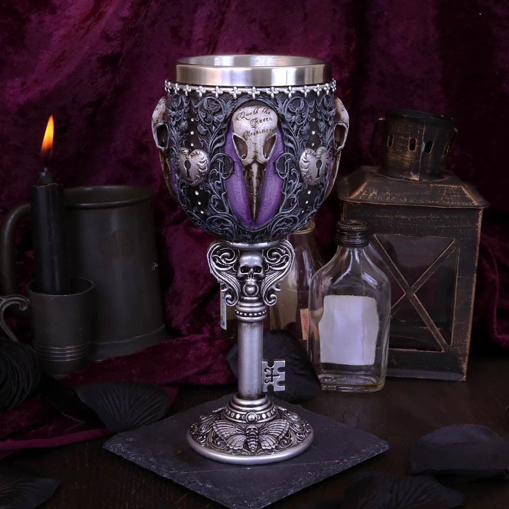 Edgar's Raven Goblet 18cm - Buy Goblets & Chalices at GiftMasters.co.uk