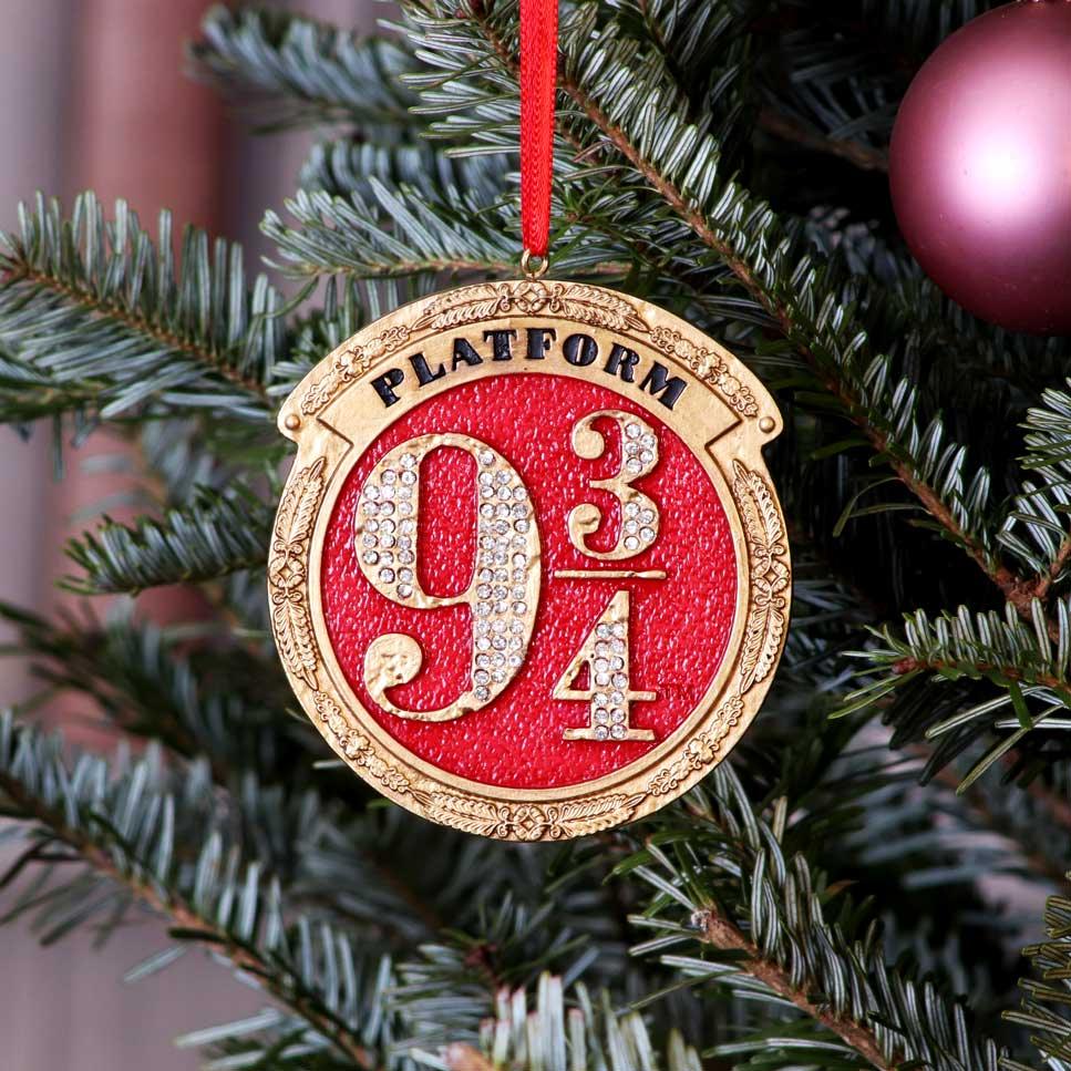 Harry Potter Platform 9 3/4 Hanging Ornament 8.2cm - Buy Hanging Decorations at GiftMasters.co.uk