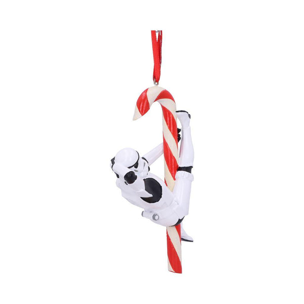 Stormtrooper Candy Cane Hanging Ornament 12cm - GiftMasters.co.uk