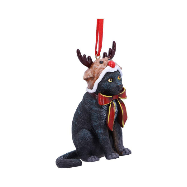 Reindeer Cat Hanging Ornament (LP) 9cm - GiftMasters.co.uk