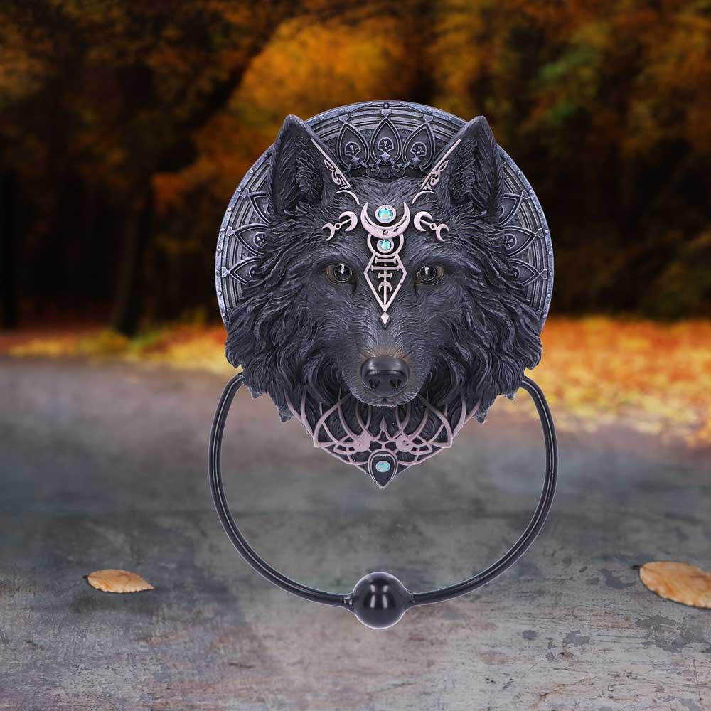 Wolf Moon Door Knocker 20.5cm - Buy Door Knockers at GiftMasters.co.uk