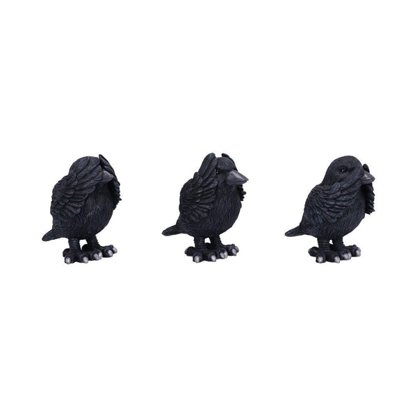 Three Wise Ravens 8.7cm Ornament - GiftMasters.co.uk