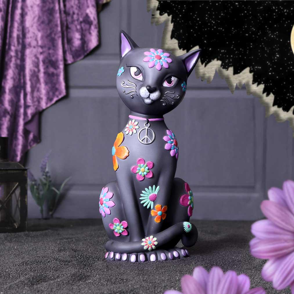 Hippy Kitty 26cm Ornament - Buy Figurines Medium (15-29cm) at GiftMasters.co.uk