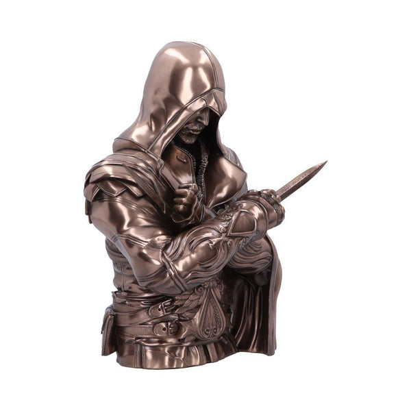 Assassin's Creed® Ezio Bust Box Bronze 30cm - GiftMasters.co.uk