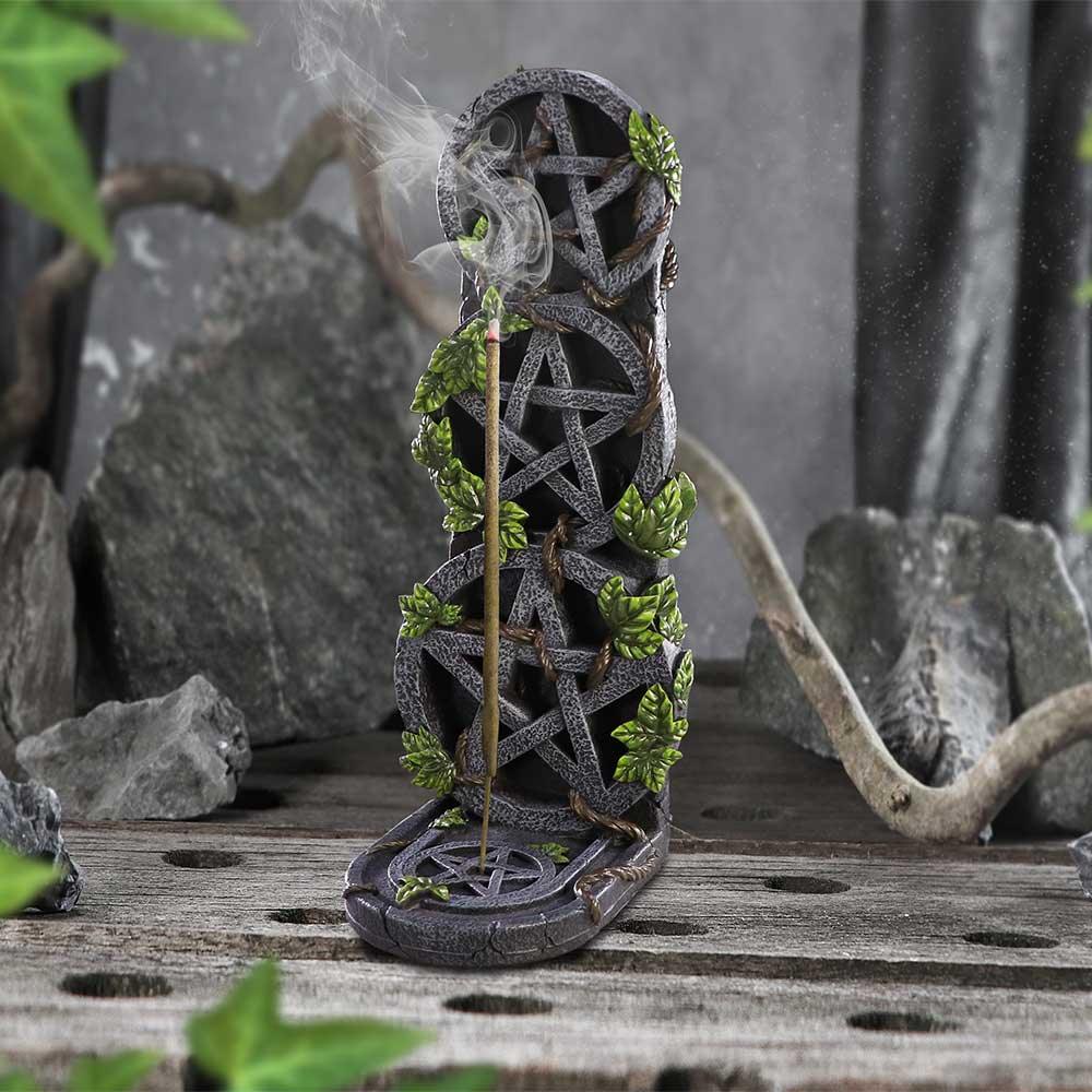 Aged Pentagram Incense Burner 20.5cm - Buy Incense Holders at GiftMasters.co.uk