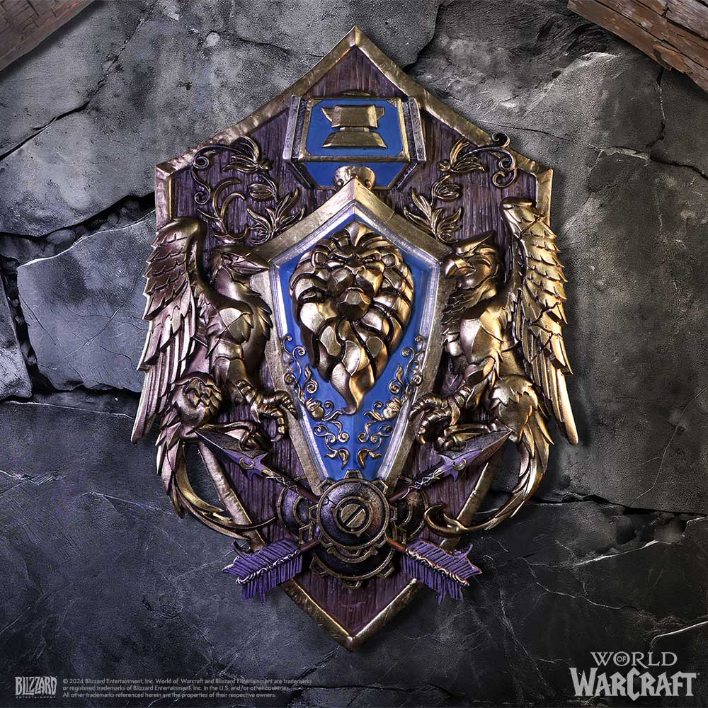 World of Warcraft Alliance Wall Plaque 30cm - Buy Wall Hanging Sculptures at GiftMasters.co.uk
