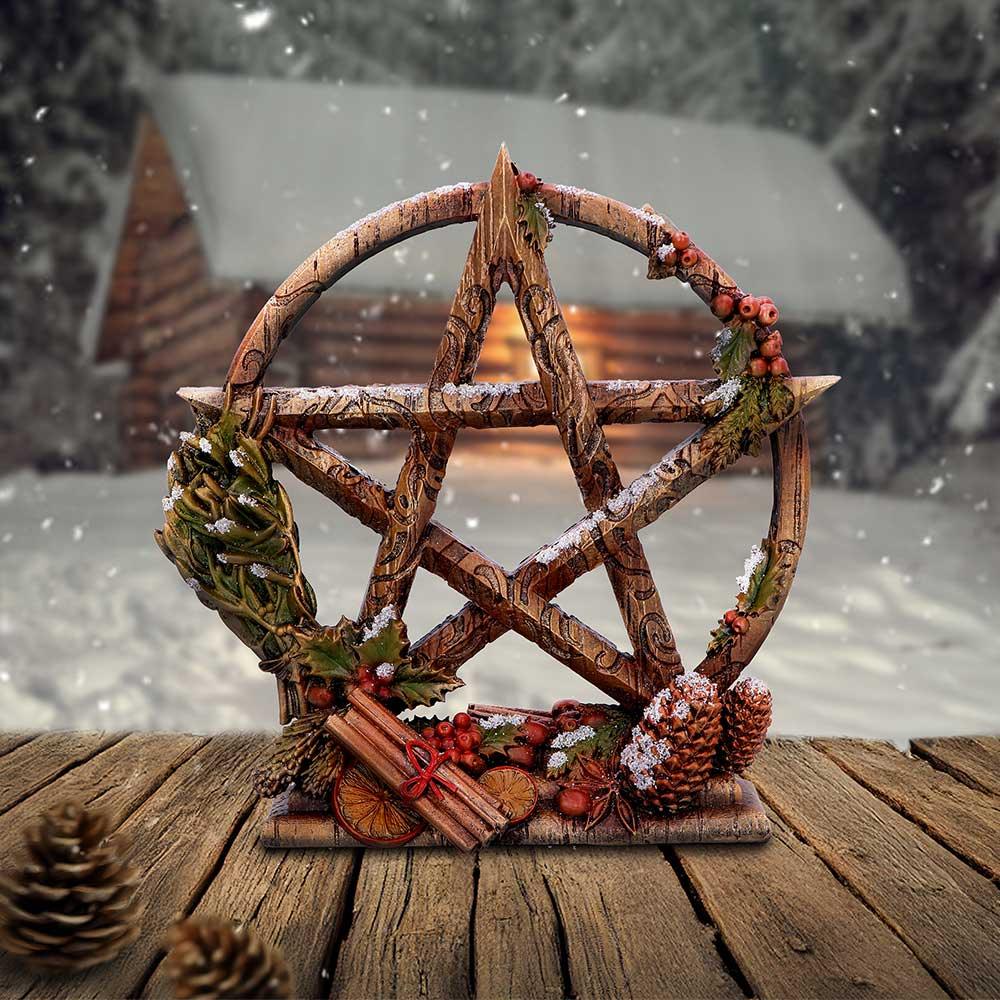 Season of the Pentagram Yule (Winter) 16.5cm Ornament - Buy Figurines Medium (15-29cm) at GiftMasters.co.uk
