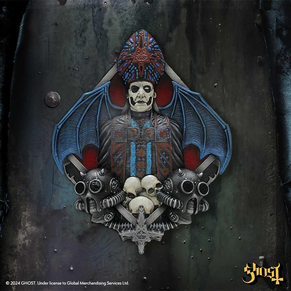 Ghost Papa Emeritus IV Wall Plaque 29.5cm - Buy Wall Hanging Sculptures at GiftMasters.co.uk