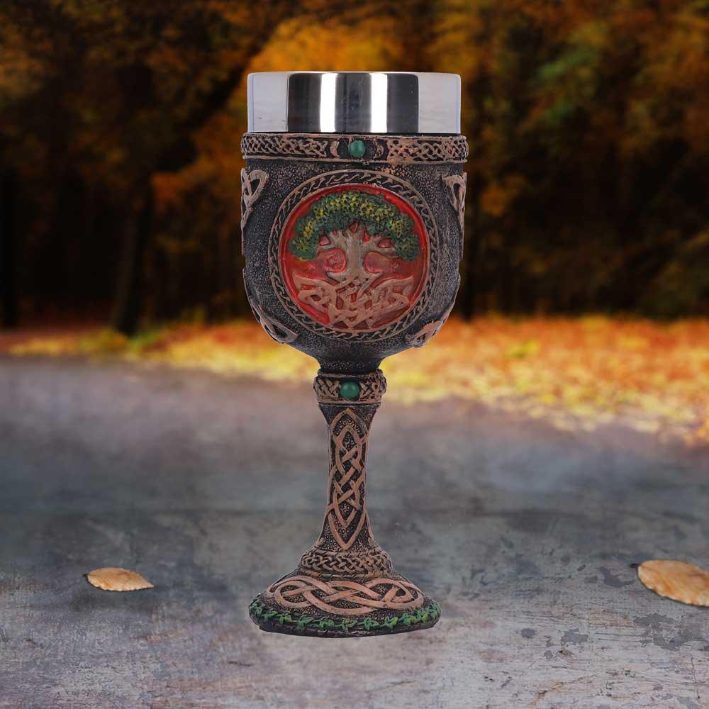 Tree Of Life Goblet 17.5cm - Buy Goblets & Chalices at GiftMasters.co.uk