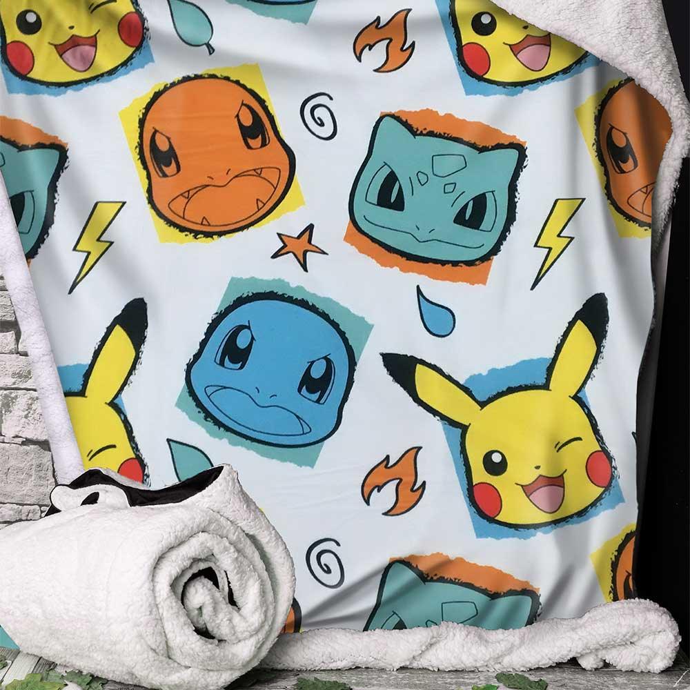 Pokémon Starter Throw 100*150cm - Buy Throws at GiftMasters.co.uk