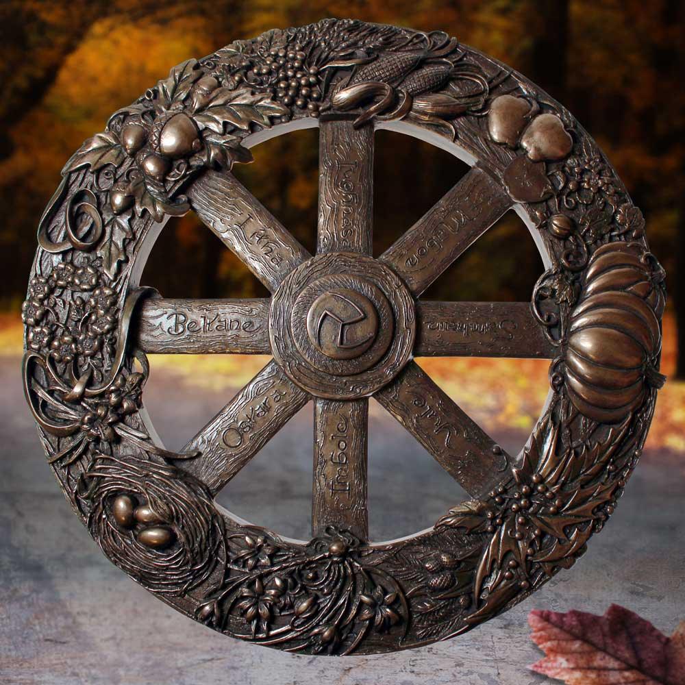 Wheel Of The Year Plaque 25cm - Buy Wall Hanging Sculptures at GiftMasters.co.uk