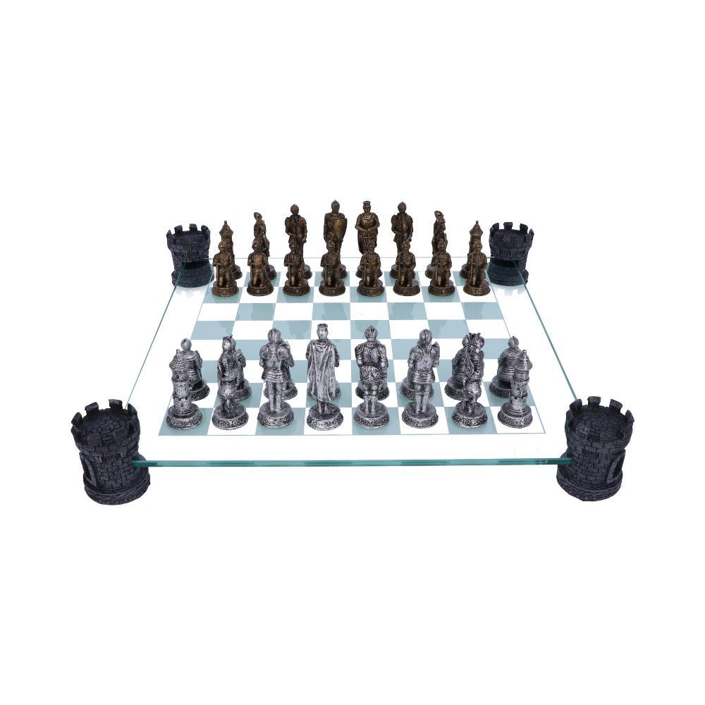 Medieval Knight Chess Set 43cm - GiftMasters.co.uk