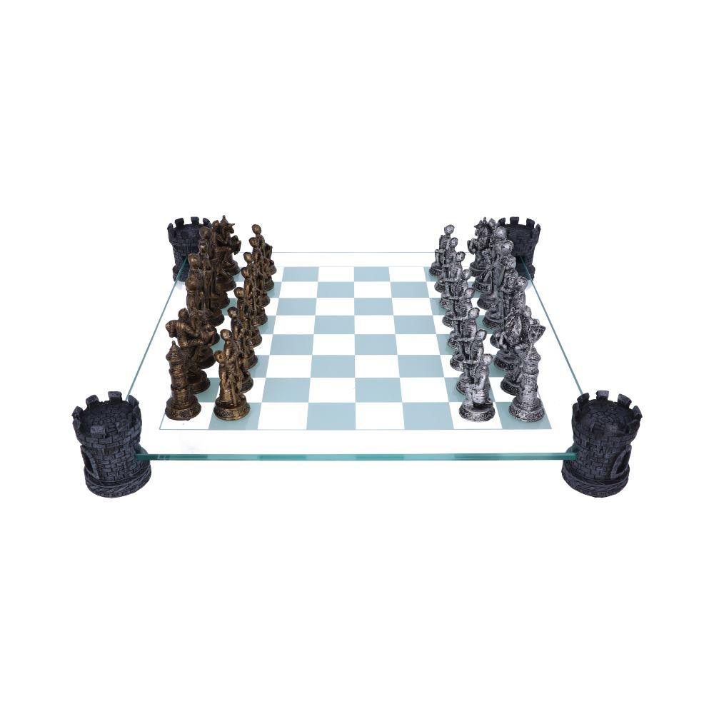 Medieval Knight Chess Set 43cm - GiftMasters.co.uk