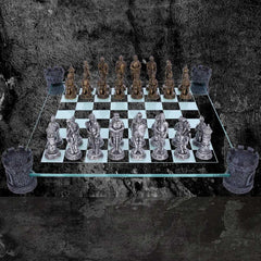 Medieval Knight Chess Set 43cm - GiftMasters.co.uk