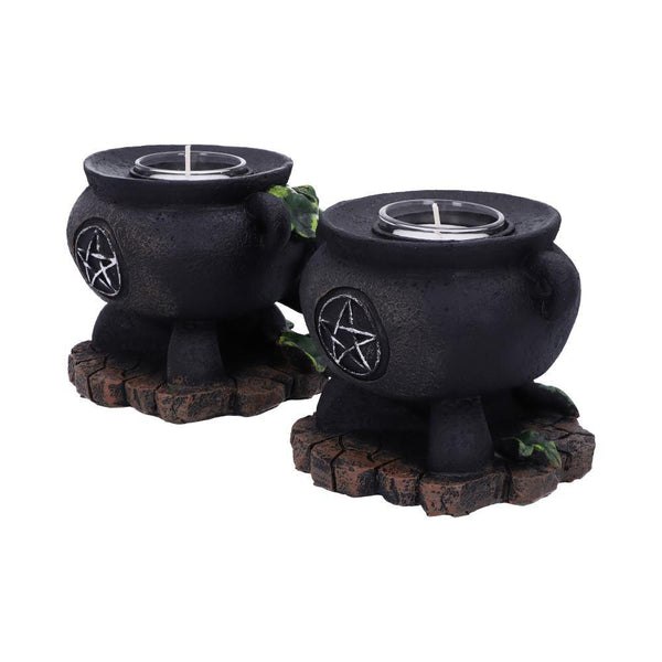 Ivy Cauldron Candle Holder 11cm (Set of 2) - GiftMasters.co.uk