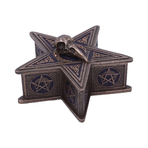 Pentagram Raven Box 16.5cm - GiftMasters.co.uk