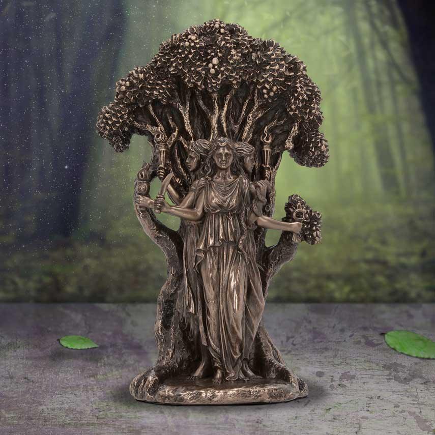 Triple Moon Goddess Hecate 18.5cm Ornament - Buy Figurines Medium (15-29cm) at GiftMasters.co.uk