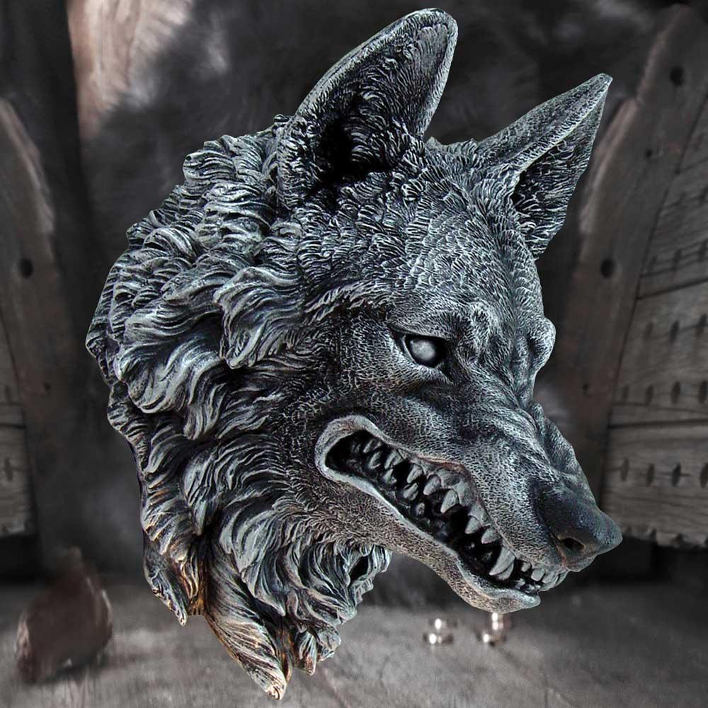 Wolf Wall Plaque 30cm - Buy Wall Hanging Sculptures at GiftMasters.co.uk