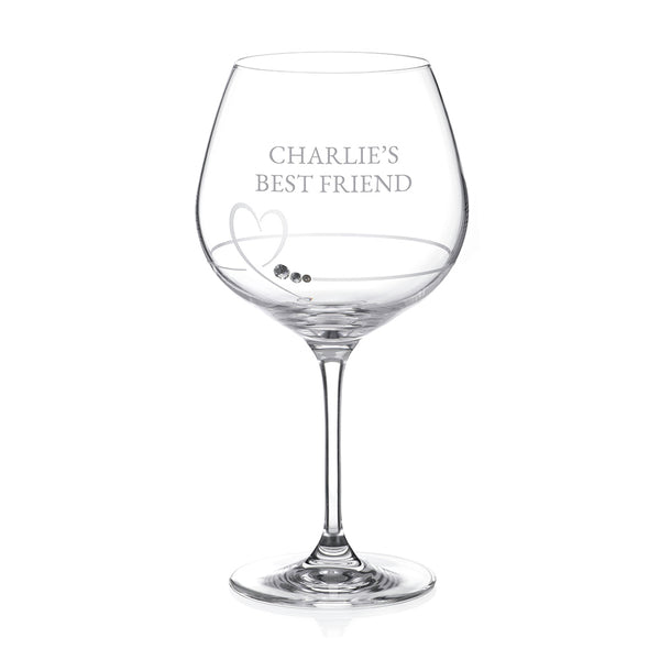 Personalised Petit Gin Glass with Swarovski Crystals - GiftMasters.co.uk