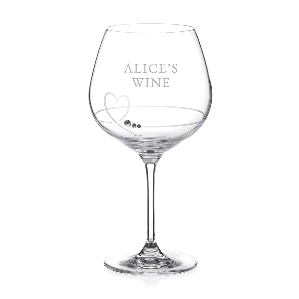 Personalised Petit Gin Glass with Swarovski Crystals - Buy  at GiftMasters.co.uk