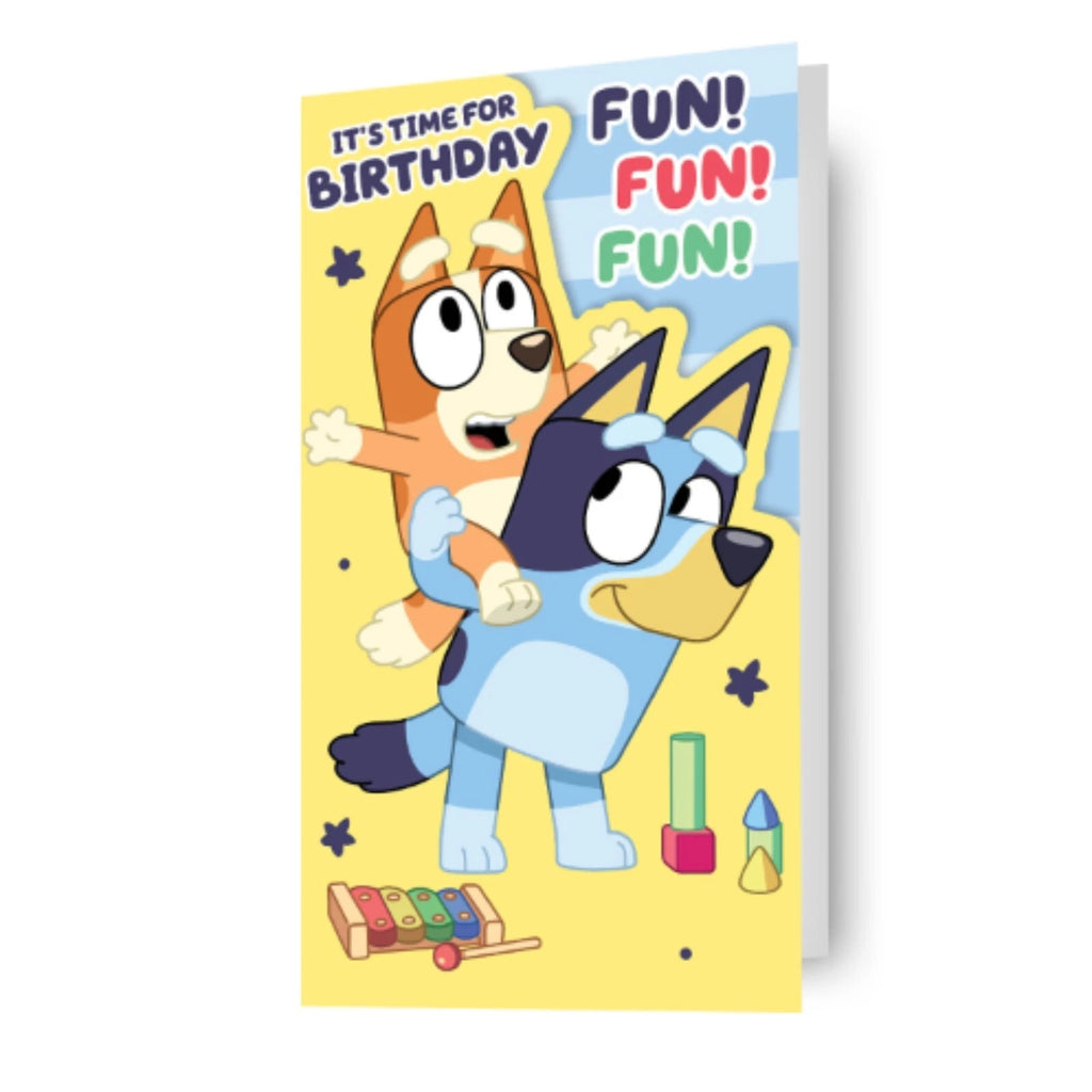 Bluey Fun Birthday Card - Buy Cards & Gift Wrap at GiftMasters.co.uk