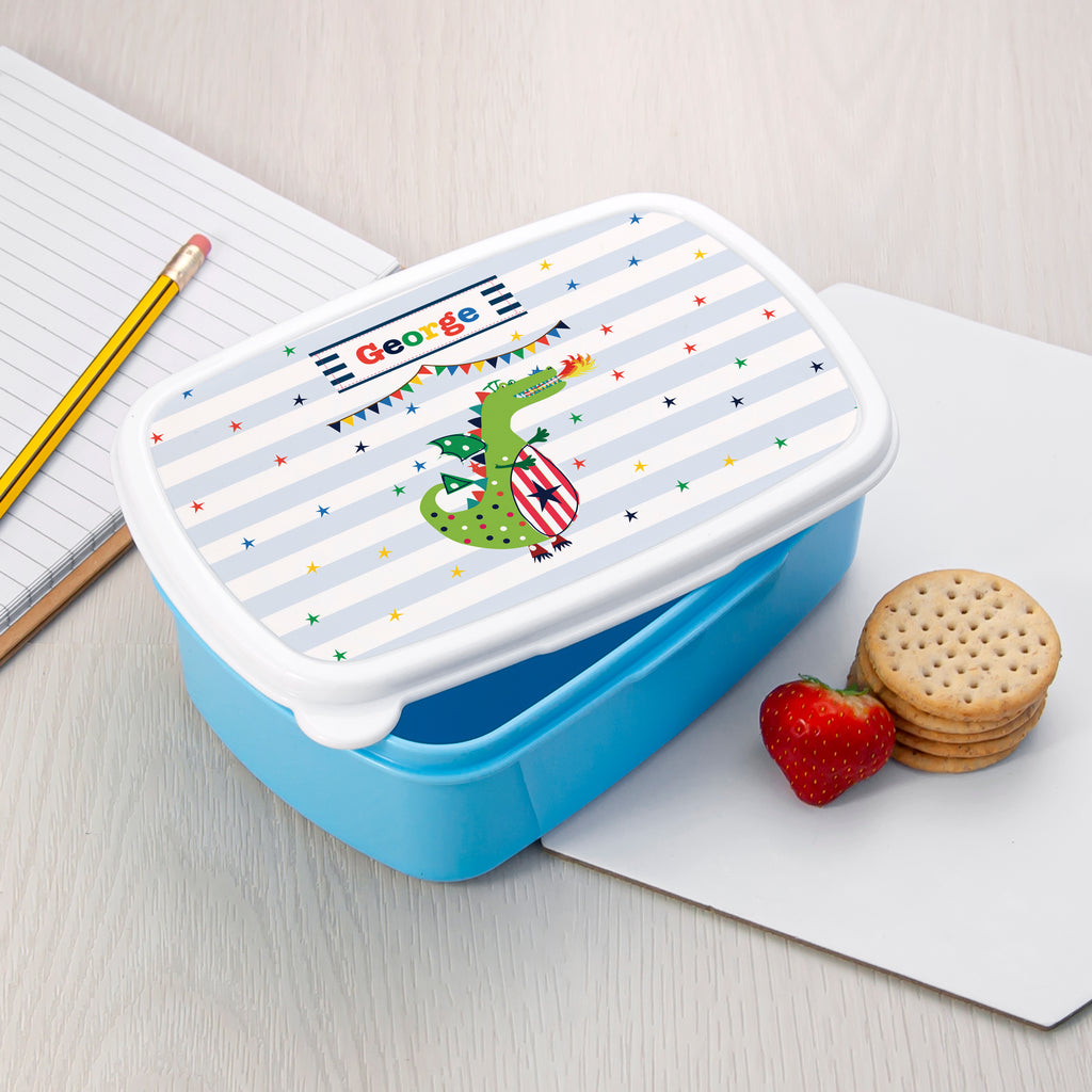 Personalised Dragon Lunch Box - Buy Plastic Lunch Boxes at GiftMasters.co.uk