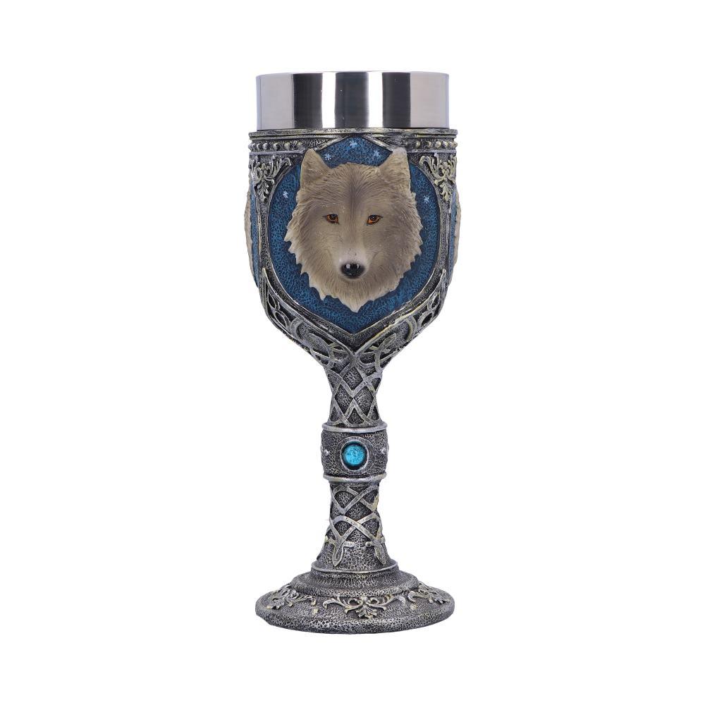 Lone Wolf Goblet 19.5cm - Buy Goblets & Chalices at GiftMasters.co.uk