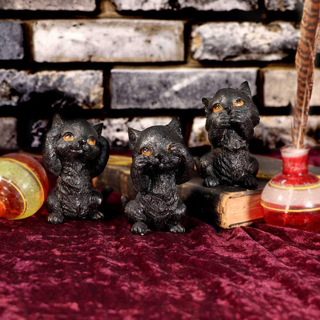 Three Wise Kitties 8.8cm Ornament - Buy Figurines Small (Under 15cm) at GiftMasters.co.uk