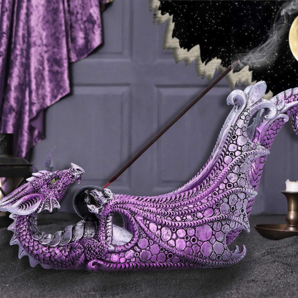 Draconic Essence Incense Burner 26cm - Buy Incense Holders at GiftMasters.co.uk