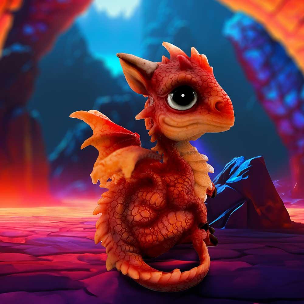 Fire Dragonling 12cm Ornament - Buy Figurines Small (Under 15cm) at GiftMasters.co.uk