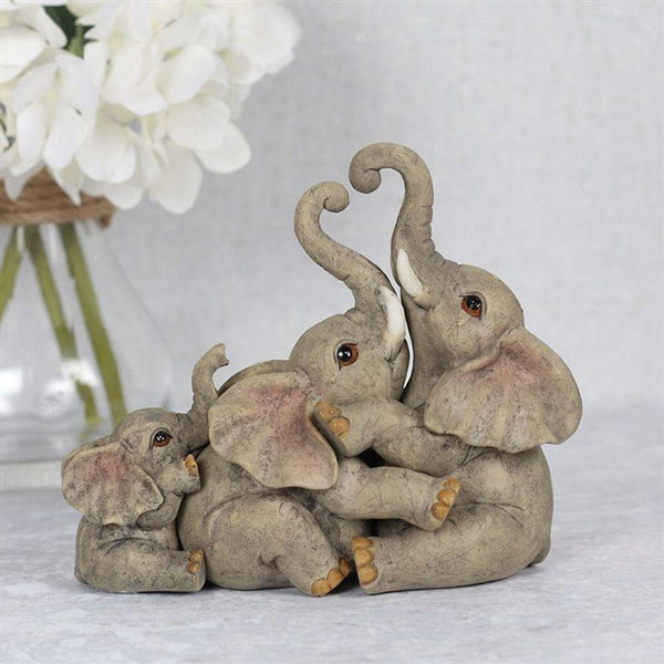 Elephant Family Ornament - GiftMasters.co.uk