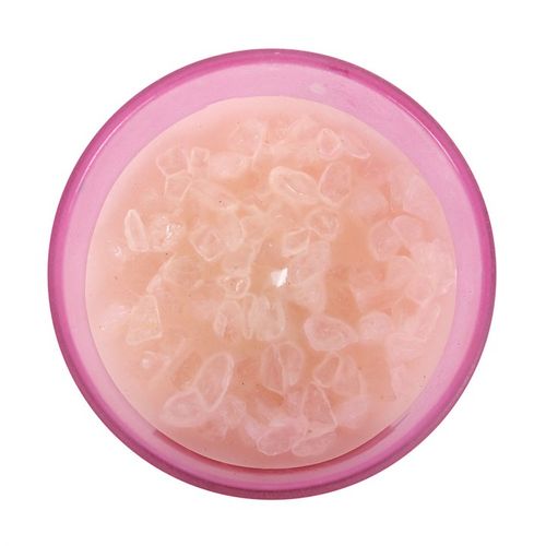 Crown Chakra Blackberry Crystal Chip Candle - GiftMasters.co.uk