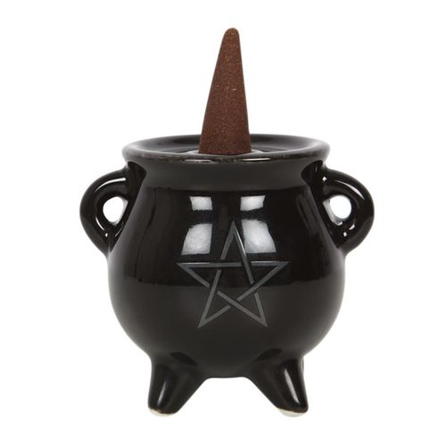 Pentagram Cauldron Ceramic Incense Holder - Buy  at GiftMasters.co.uk